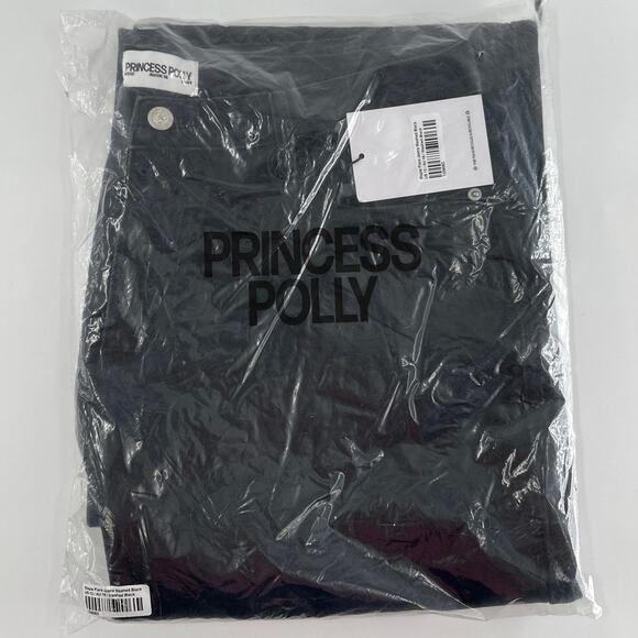 Princess Polly Women's Washed Black Maple Flare Jeans Size 12 - Picture 3 of 12